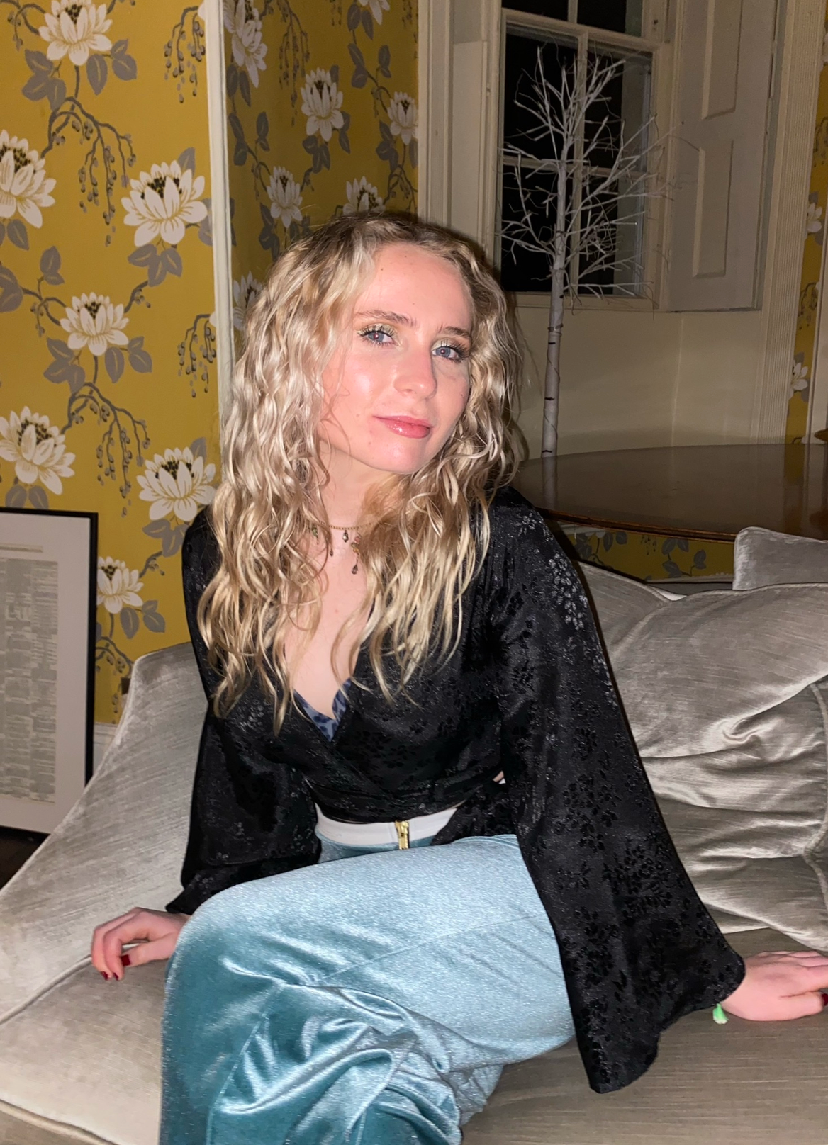 An earlier style from Augusta's glow-up journey