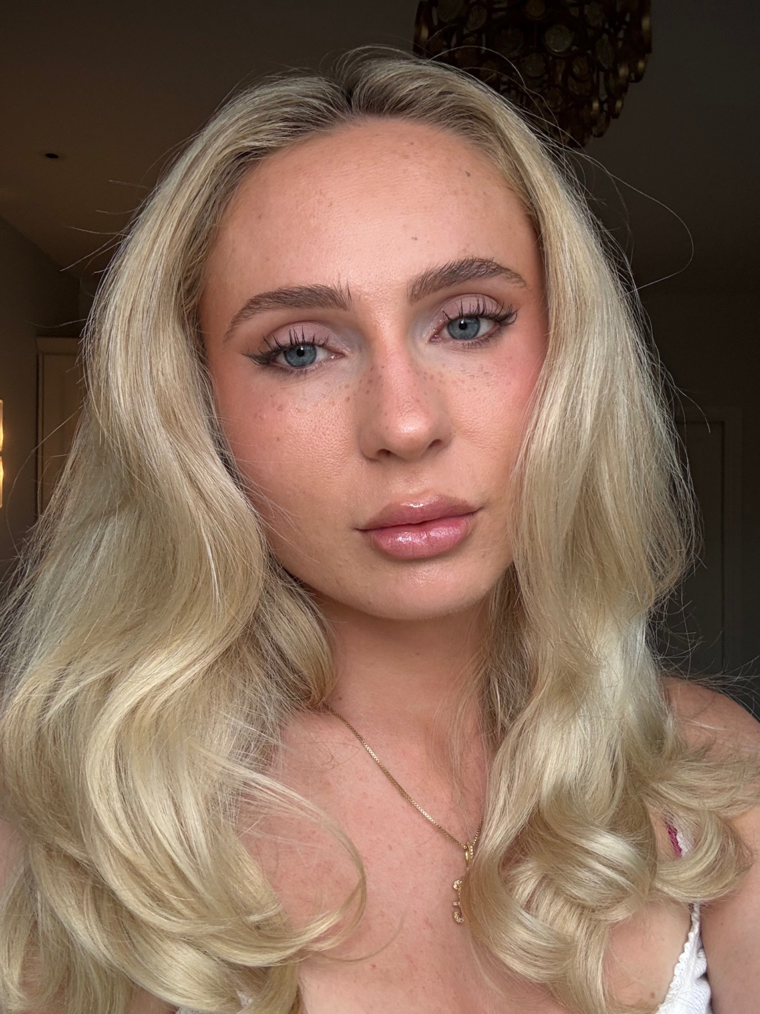 Augusta Haynes wearing her signature makeup look